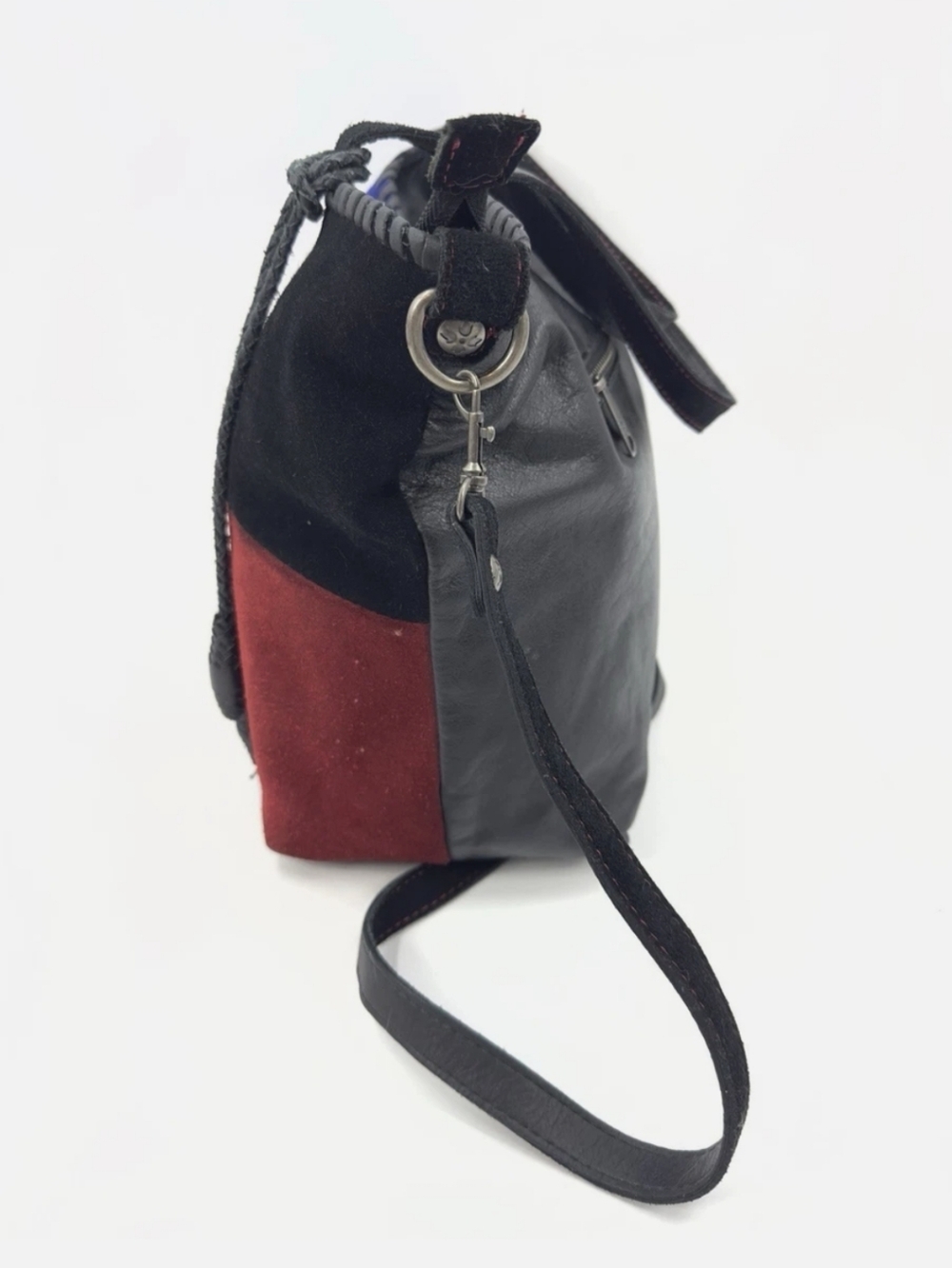 Patricia Nash Colorblock Suede Shoulder / Tote / Bag. EUC - Picture 5 of 11